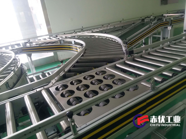 斜擺輪自動(dòng)分揀線(圖1)